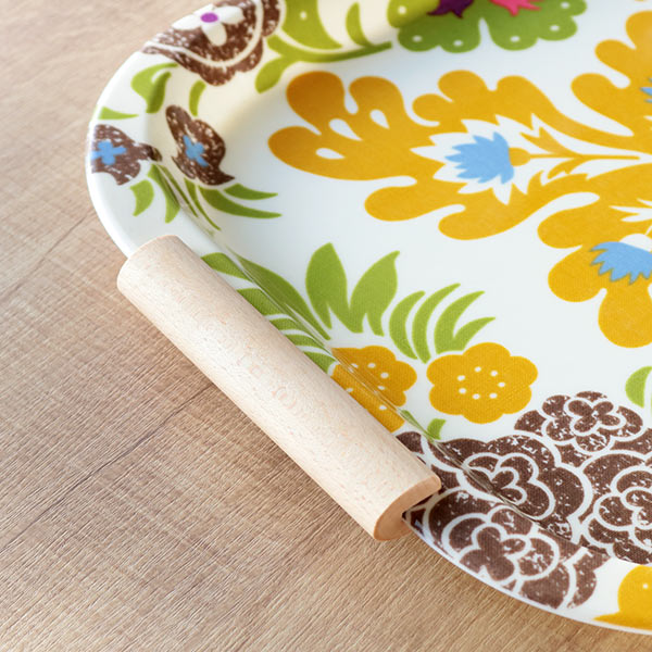 トレー 46cm isso ecco イッソ・エッコ ファブリックトレー 持ち手付き