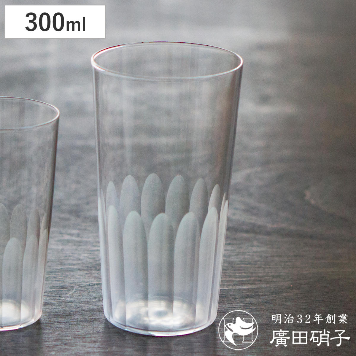 廣田硝子 グラス 75ml 東京復刻 蒲鉾 2オンス （ ガラス 日本製 コップ
