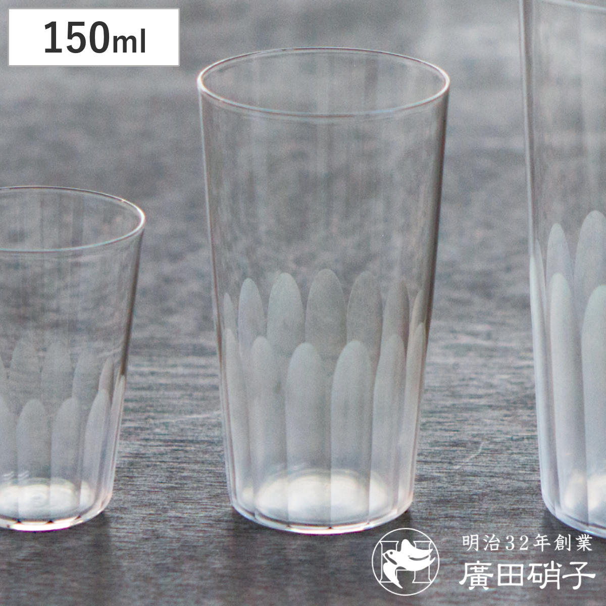 廣田硝子 グラス 150ml 東京復刻 蒲鉾 5オンス （ ガラス 日本製