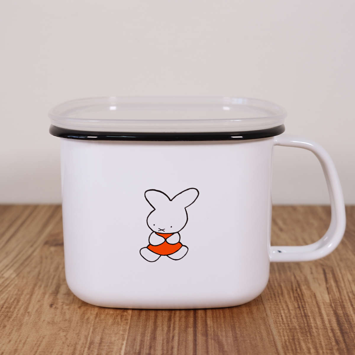 富士ホーロー 保存容器 ナインチェ 角型 みそポット ホーロー （ miffy