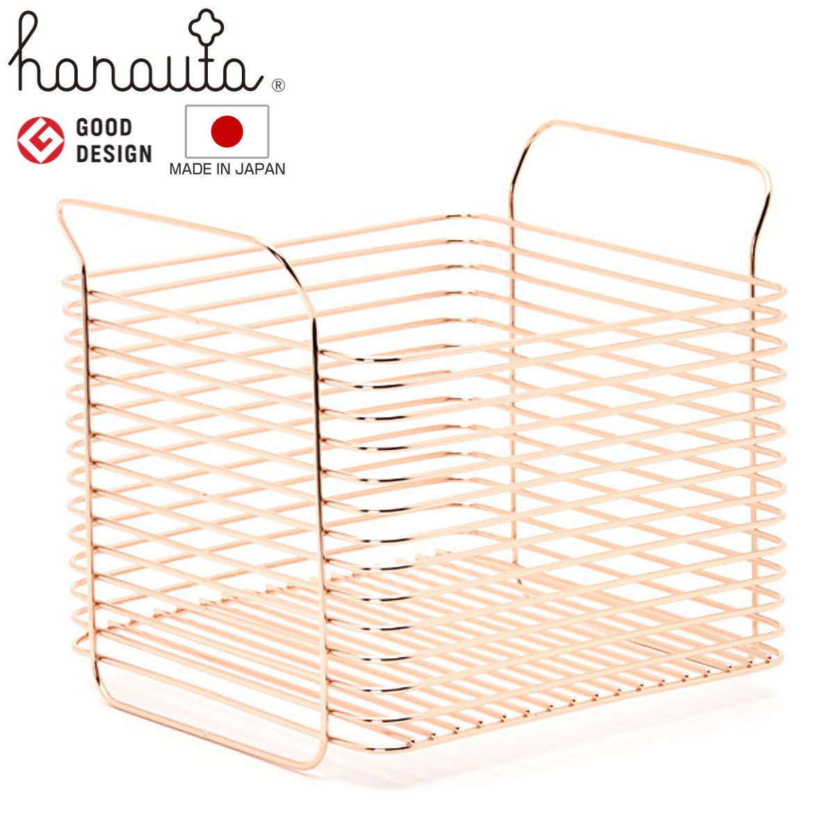 燕三条産harautaキッチンバスケットS （ローズゴールド） 燕三条産
