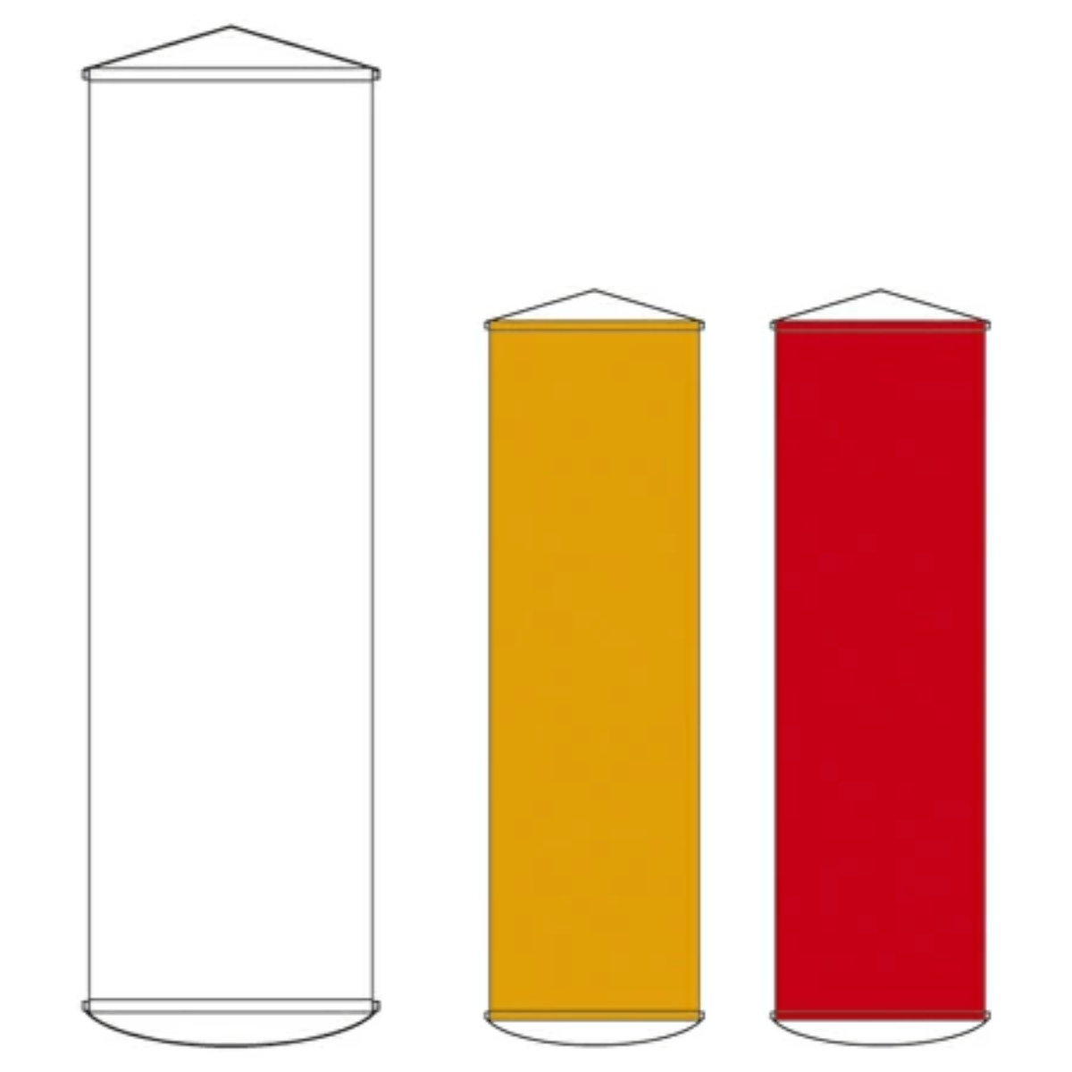 日本緑十字社 懸垂幕 白無地 150x45cm ナイロンターポリン製 （ 安全