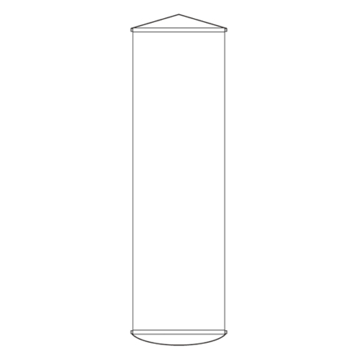 日本緑十字社 懸垂幕 白無地 150x45cm ナイロンターポリン製 （ 安全