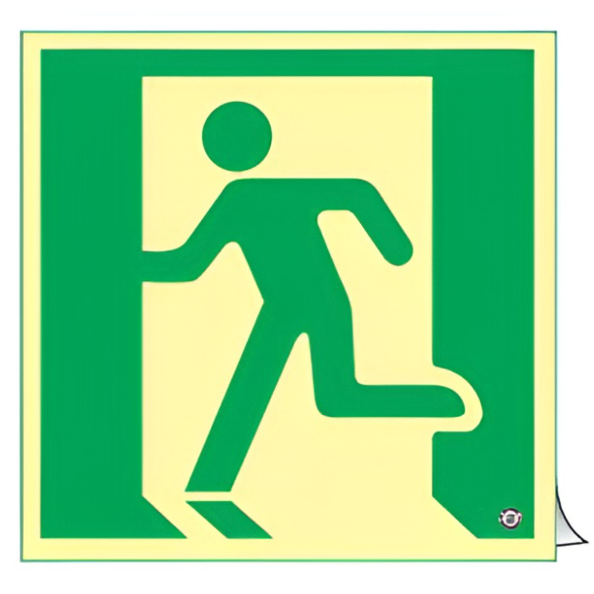 日本緑十字社 非常口マーク標識 避難口誘導 高輝度蓄光タイプ 消防認定