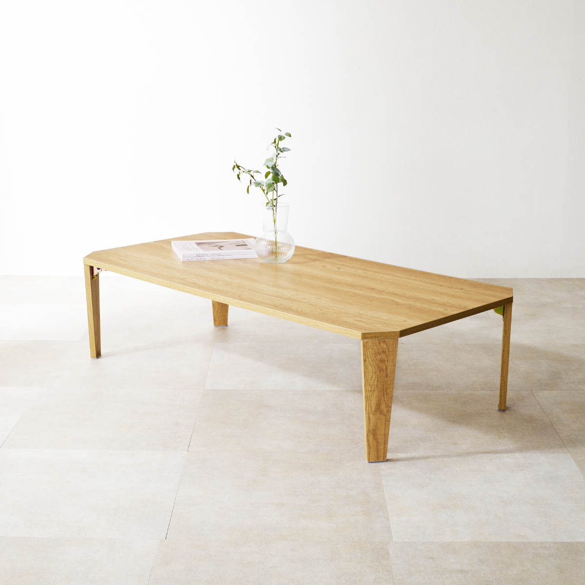 オーク折りたたみローテーブル 120cm 無印良品 折りたたみローテーブル・幅120cm・オーク材 - 通販