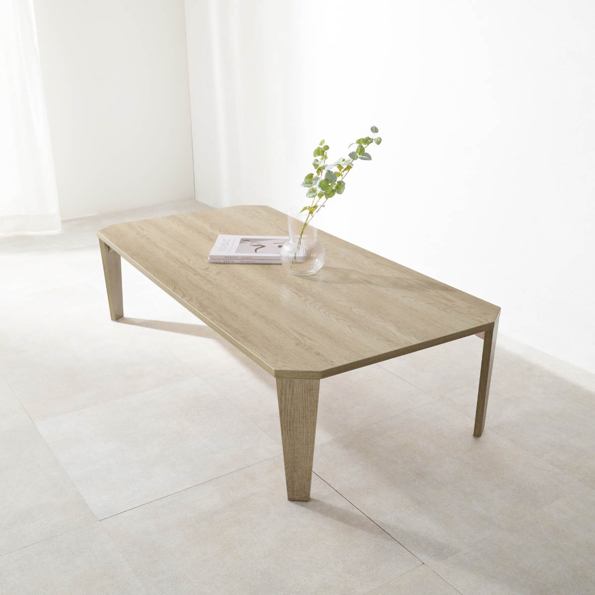 ローテーブル 幅120cm 折りたたみ 座卓 （ 完成品 木目 石目