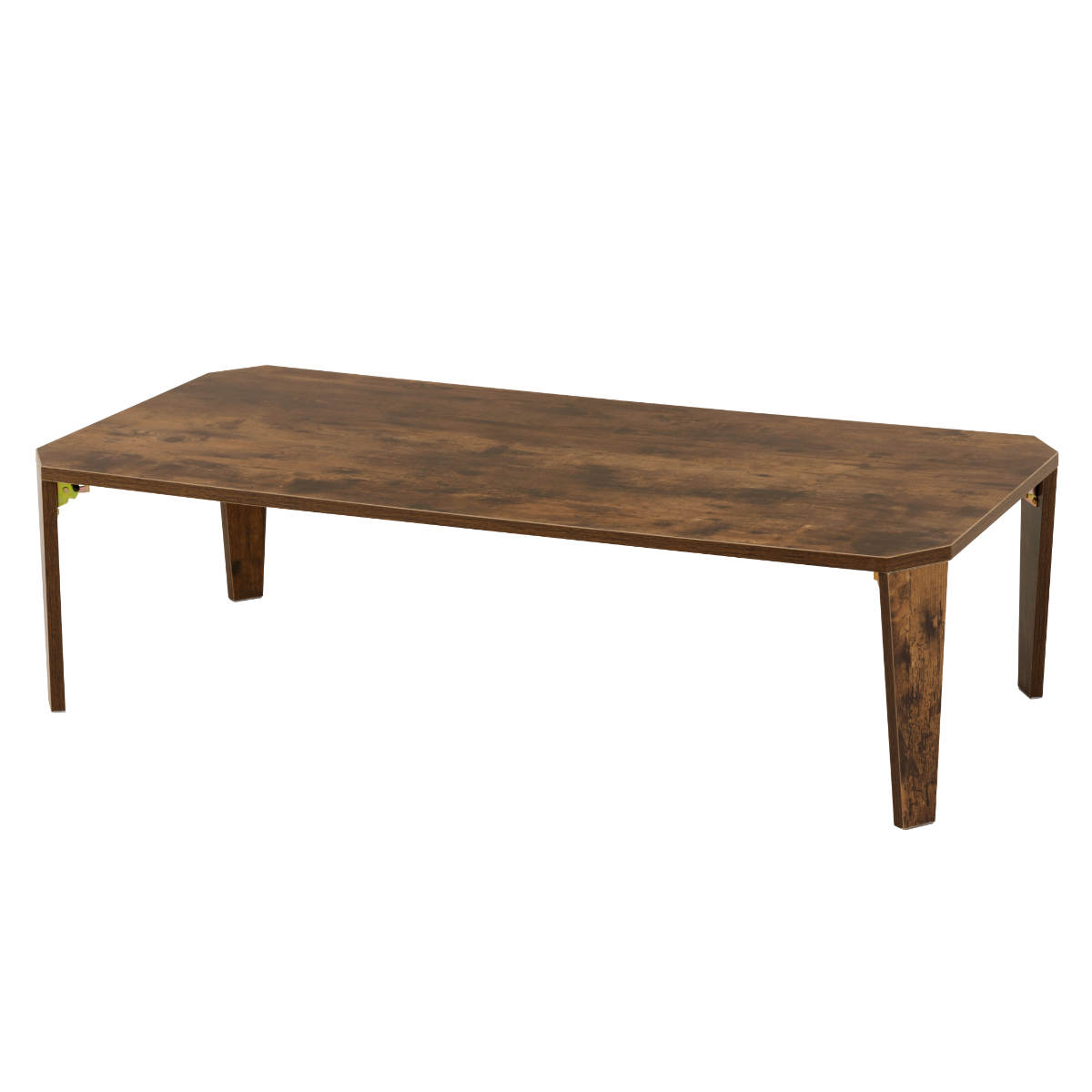 ローテーブル 幅120cm 折りたたみ 座卓 （ 完成品 木目 石目