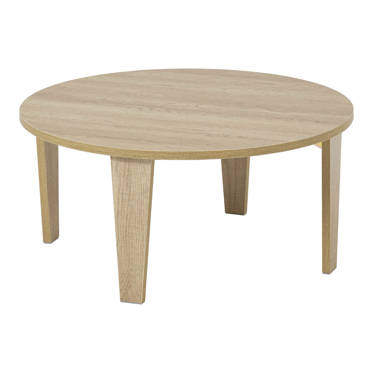 ローテーブル 円形 直径68cm 折りたたみ 座卓 （ 完成品 木目 石目