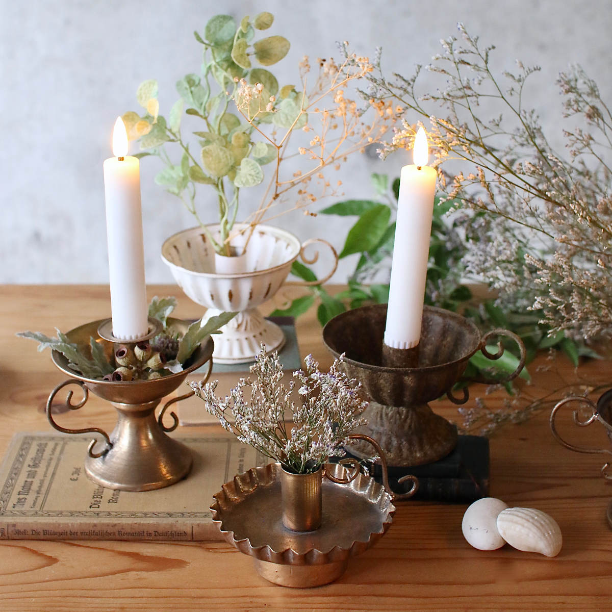 キャンドルホルダー Cタイプ チャーチテーパーキャンドルホルダー