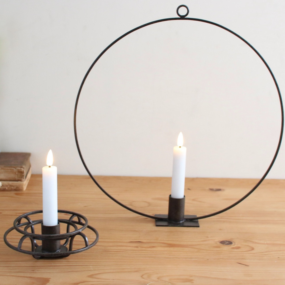テーパーキャンドル 2本組 LED （ キャンドル LEDキャンドル ゆらぎ