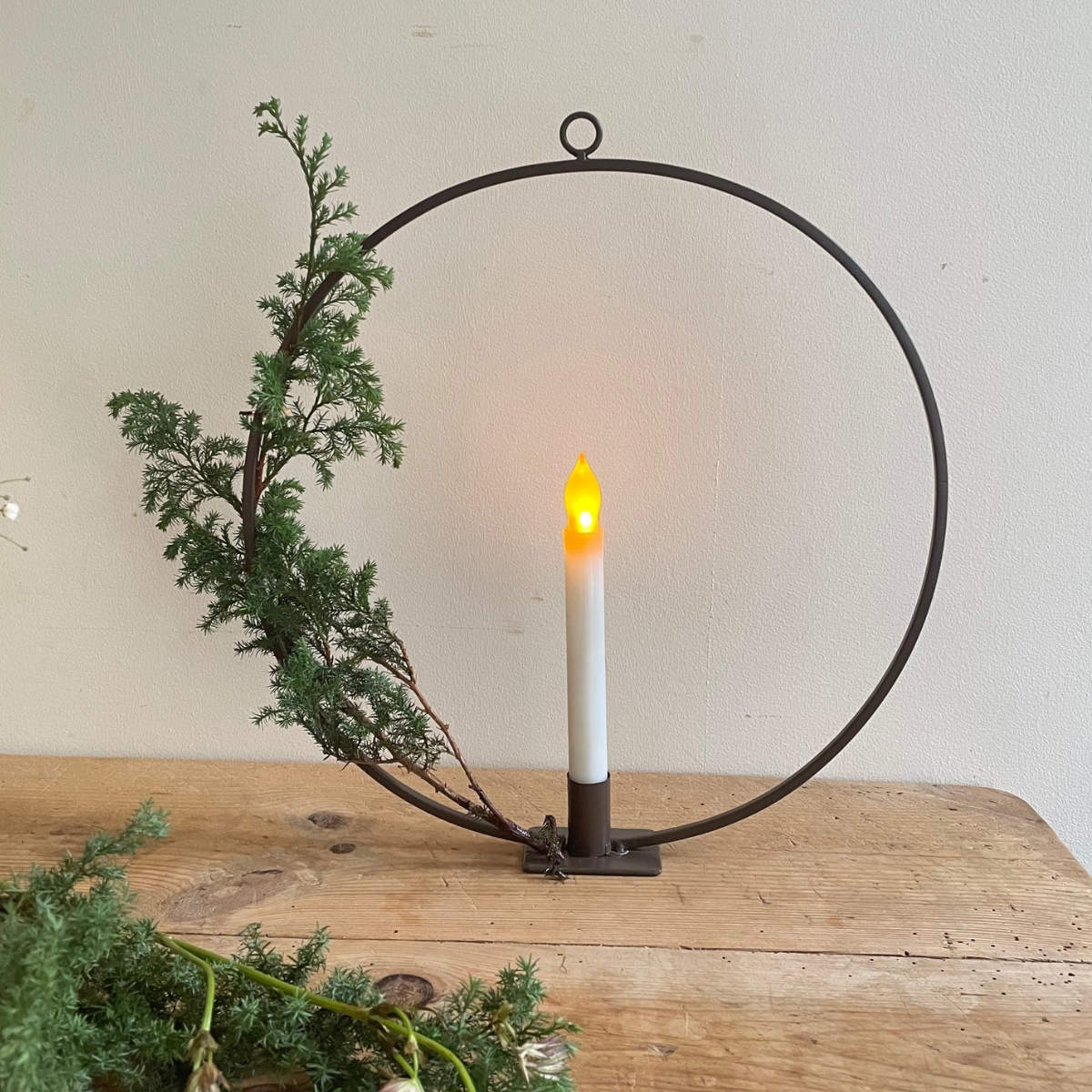 キャンドルホルダー リング ジョセフアイアン テーパーキャンドル