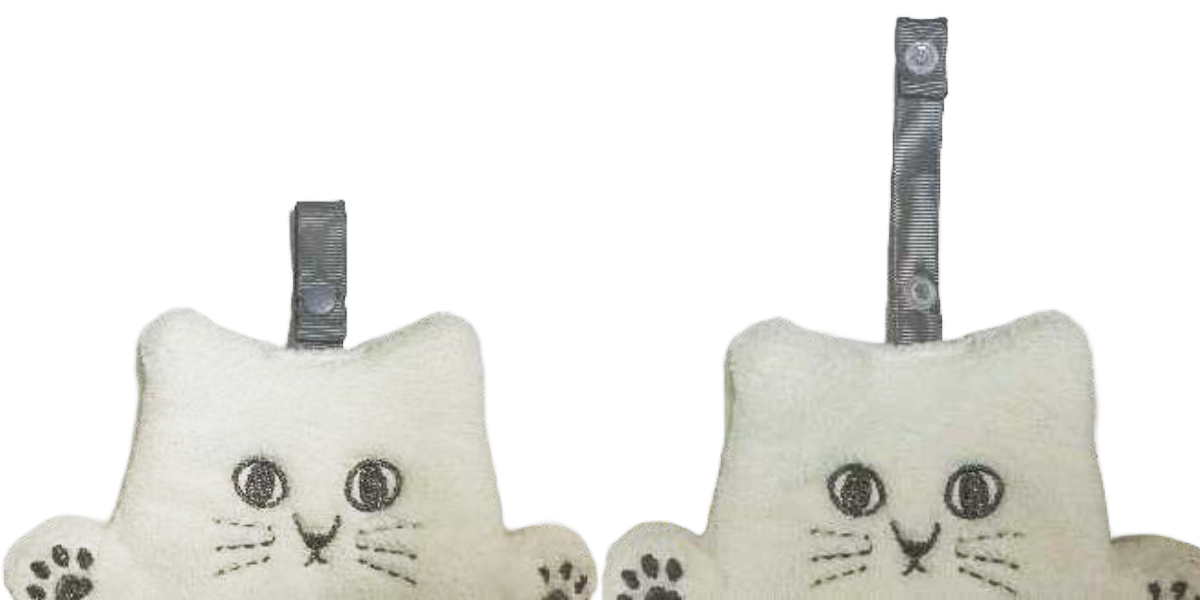 ハンドタオル にゃふにゃふ ループ付きタオル （ タオル ループ付き