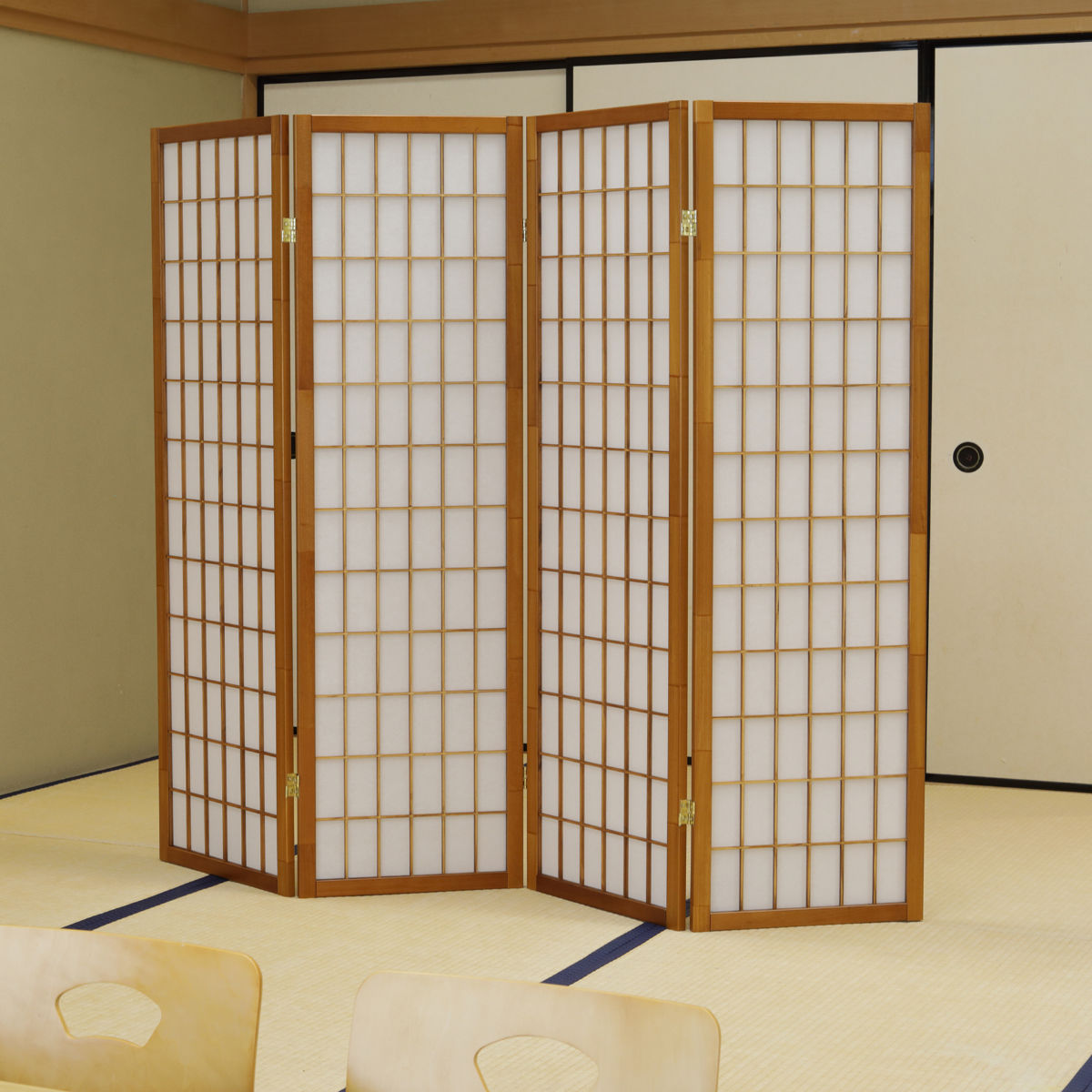 レトロ 和風 和室 屏風 4連パーテーション 骨董 透かし彫り 富士 楽天市場】衝立 和風 パーテーション 4連 格子衝立 おしゃれ