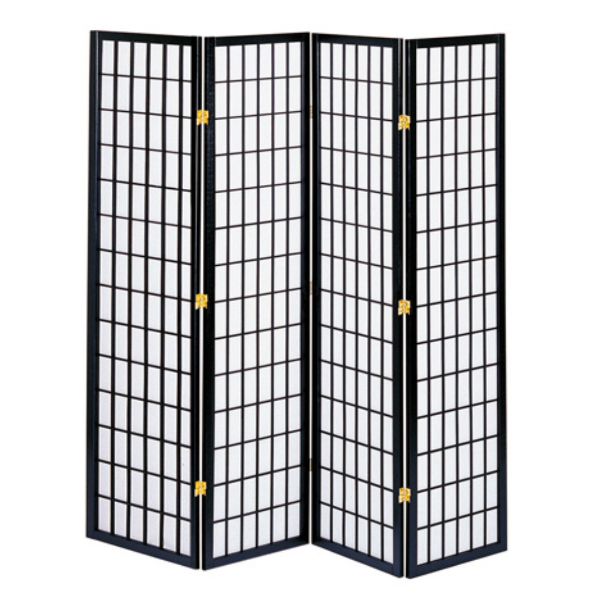 弘益 衝立 高さ180cm 和風衝立 4連 ブラック （ パーテーション