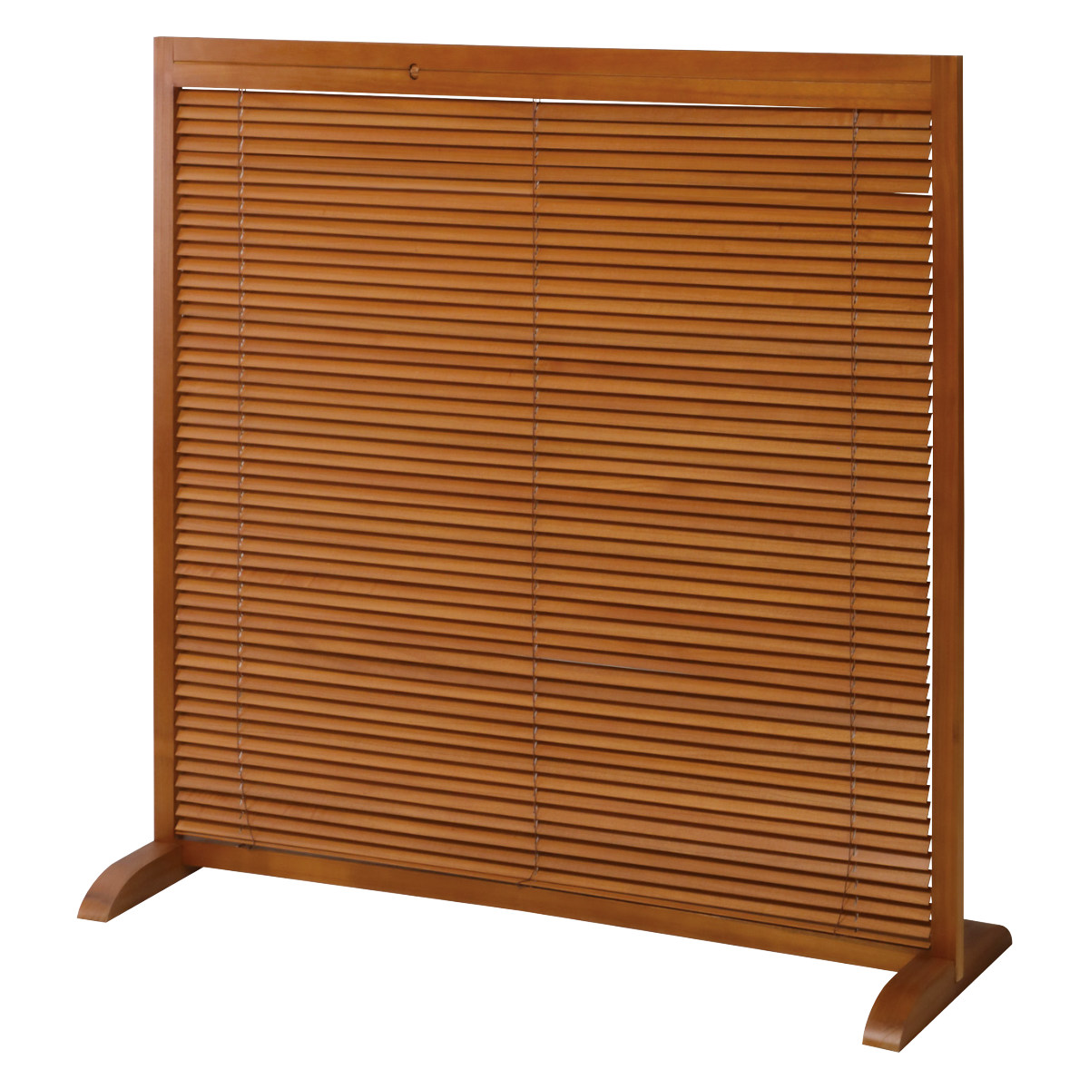 弘益 衝立 1連 高さ119cm 天然木 桐 折りたたみ ルーバタイプ 間仕切り