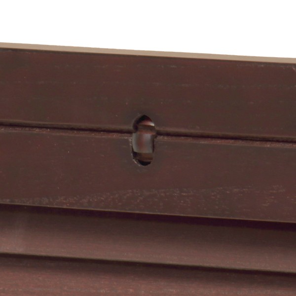 弘益 衝立 1連 高さ119cm ブラウン ルーバータイプ （ パーテーション