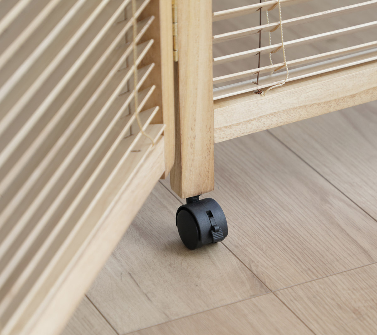 弘益 衝立 2連 高さ155cm ナチュラル ルーバータイプ