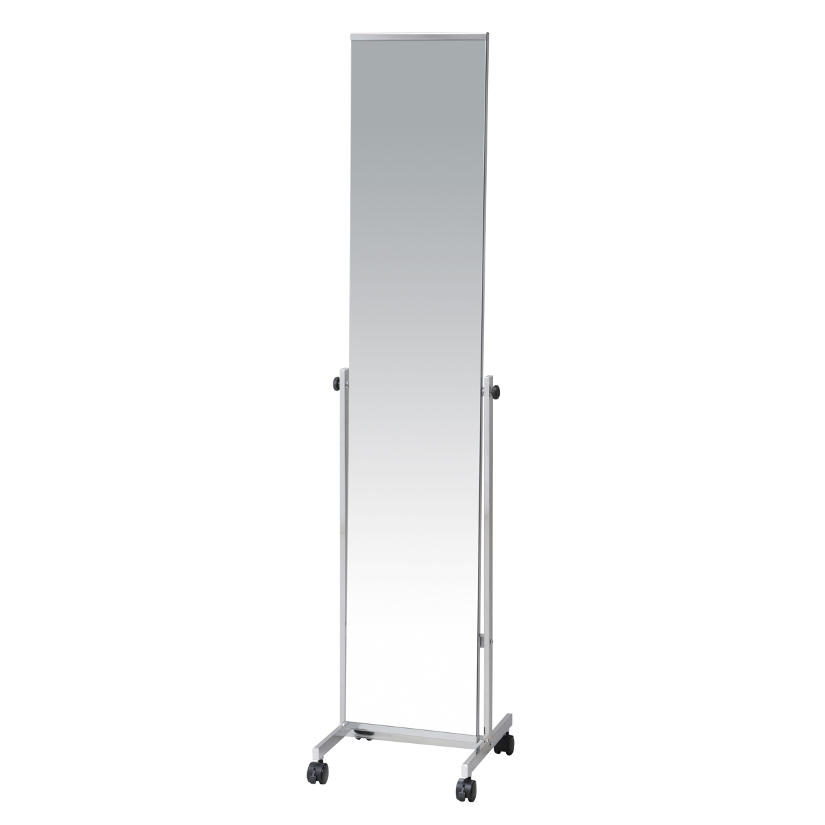 弘益 スタンドミラー 高さ147cm キャスター付き 飛散防止 角度調節