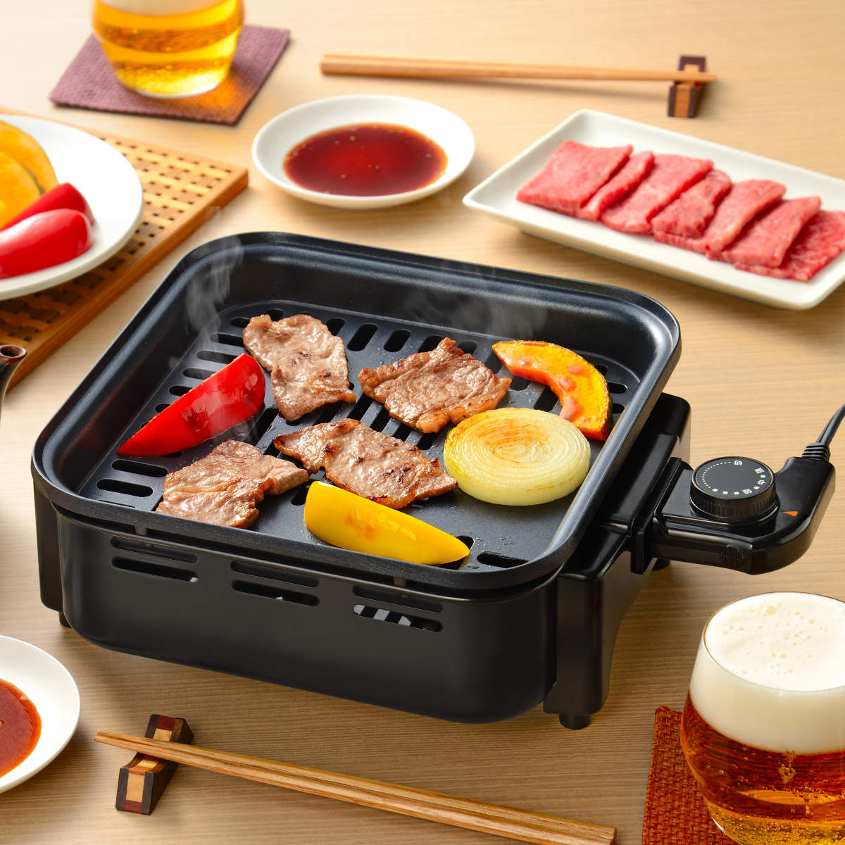 和平フレイズ ホットプレート ラノー 電気角型グリラー （ 焼肉