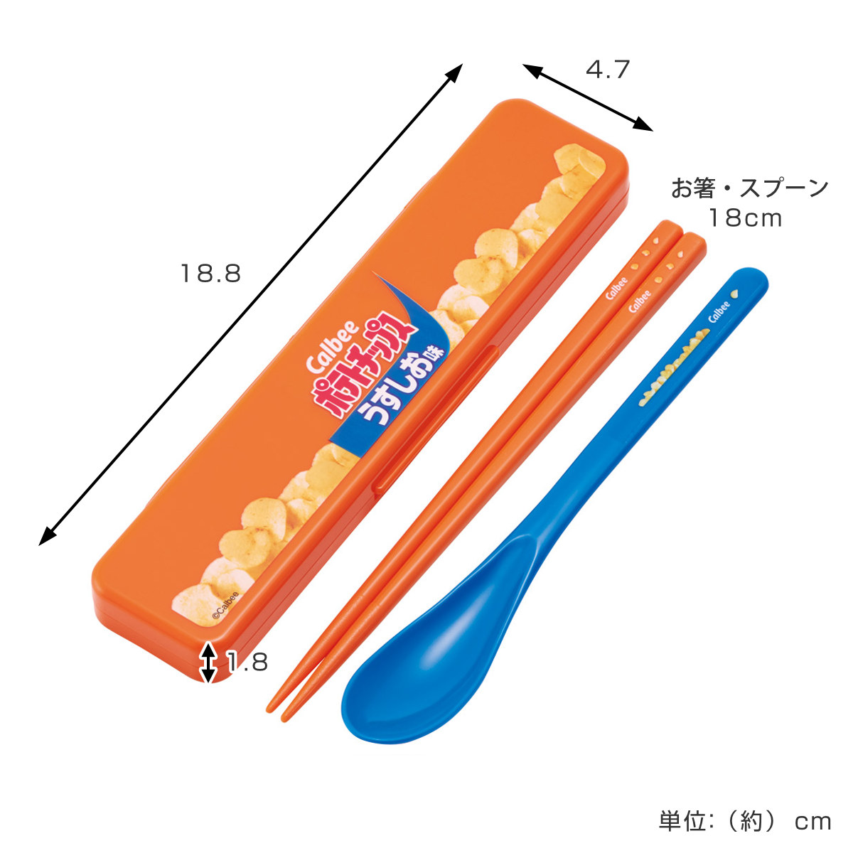スケーター コンビセット カルビー 箸 スプーン （ 食洗機対応 18