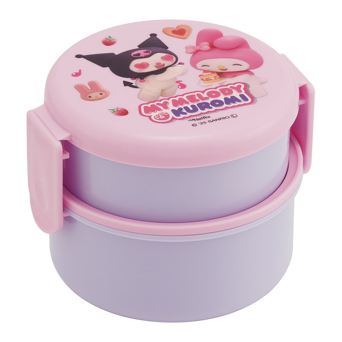 スケーター 弁当箱 2段 500ml 丸型ランチボックス2段 マイメロクロミ