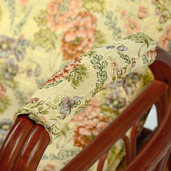 HAGiHARA（萩原） 籐 回転座椅子 リクライニング クッション付 ラタン