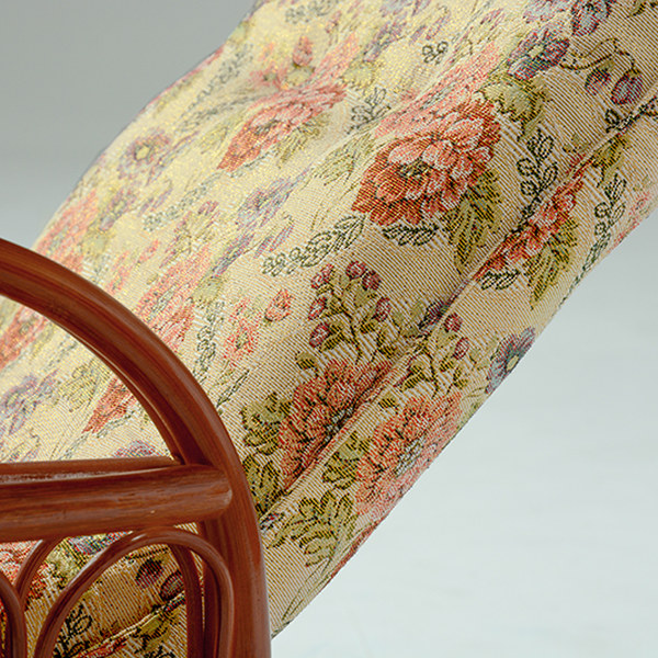 HAGiHARA（萩原） 籐 回転座椅子 リクライニング クッション付 ラタン