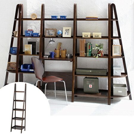 ダークブラウン 木製 コーナーラック 5段 □在庫限り・入荷なし□コーナーラック ウッドプロダクツ 5段 幅41cm