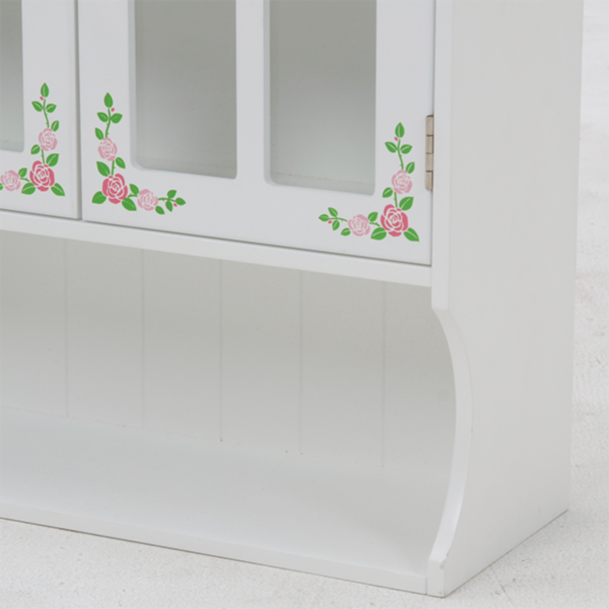 HAGiHARA（萩原） 調味料ラック 3段 アンティーク調 キッチン収納 花柄