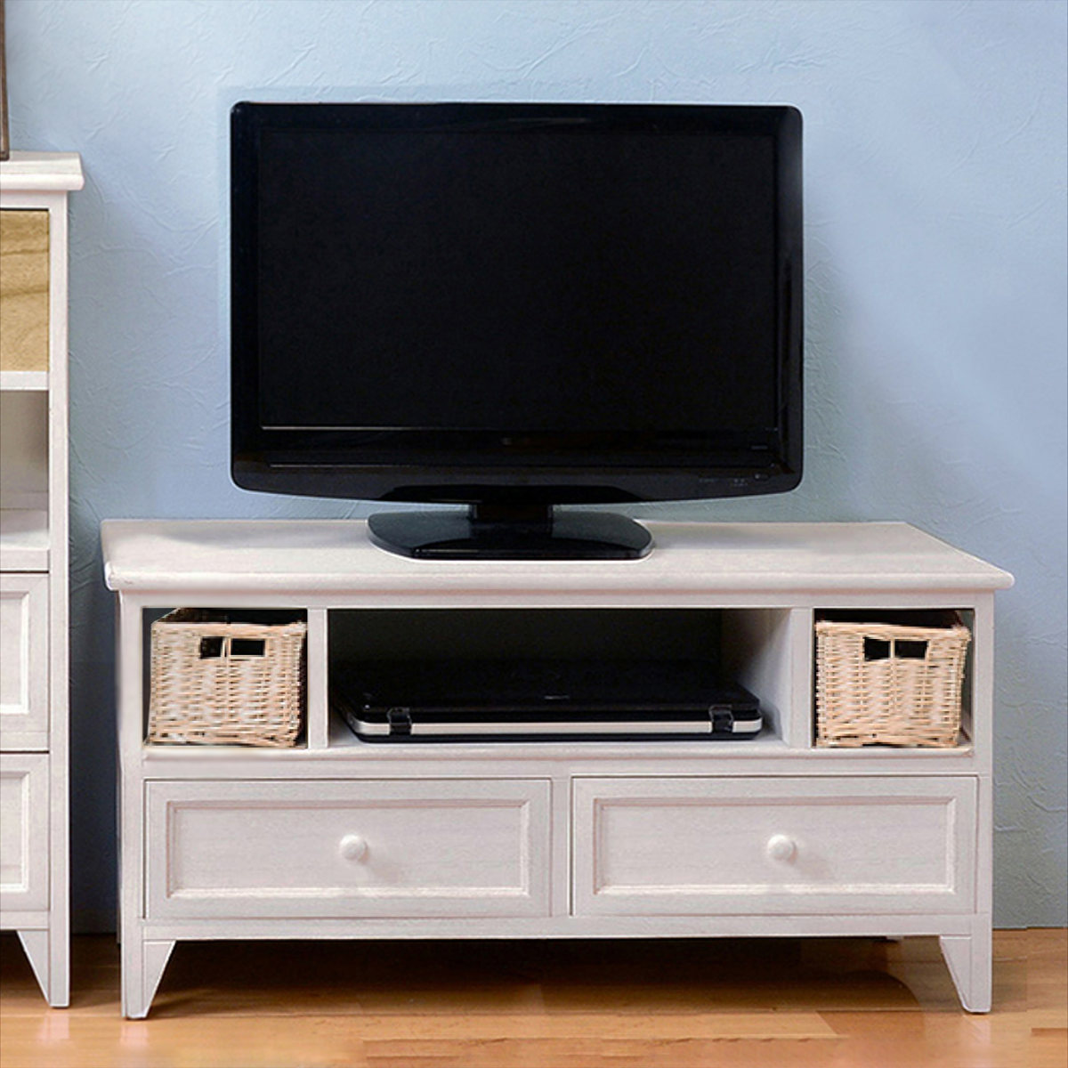 HAGiHARA（萩原） テレビ台 シャビーウッド アンティーク風 幅90cm