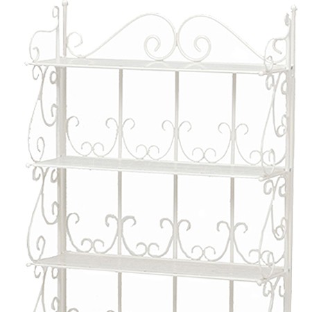 オープンラック 5段 フェミニン 姫系 アイアンフレーム 各段フレーム