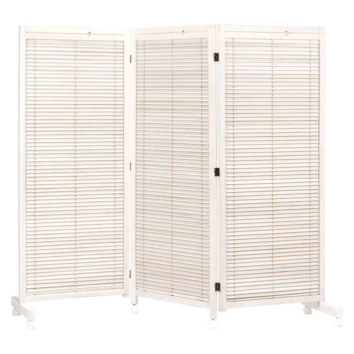 HAGiHARA（萩原） 衝立 ルーバースクリーン ブラインド 3連 高さ165cm