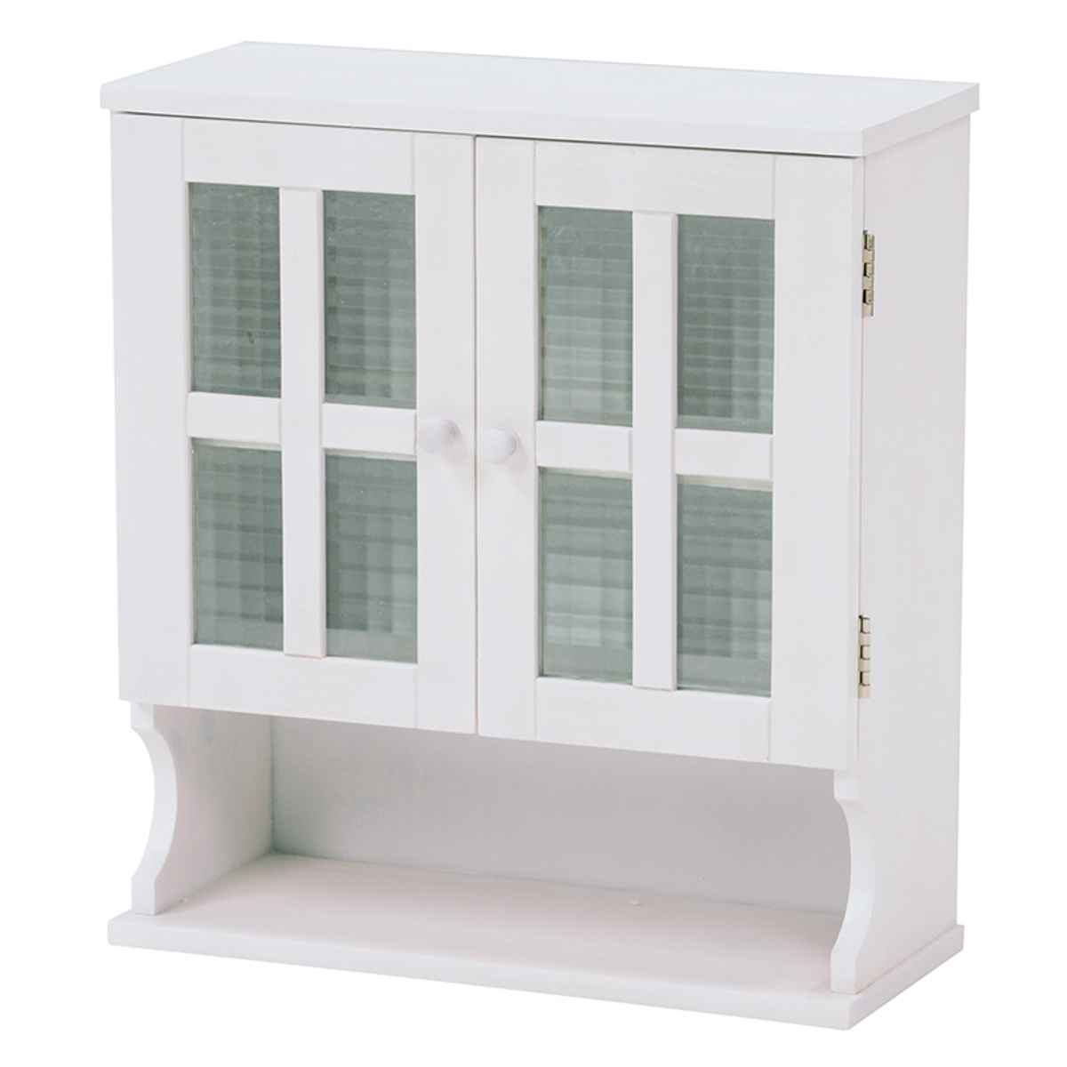 HAGiHARA（萩原） 調味料ラック 3段 開き戸 アンティーク調 キッチン