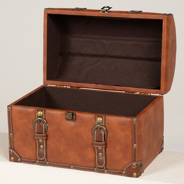 HAGiHARA（萩原） トランク アンティーク調 収納ボックス チェスター