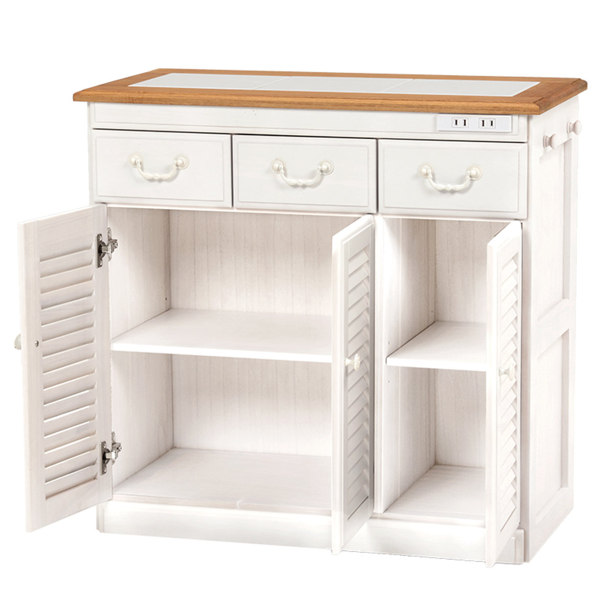 L22　美品！　タイル天板　コンセント付き　キッチンボード L22 美品！ タイル天板 コンセント付き キッチンボード