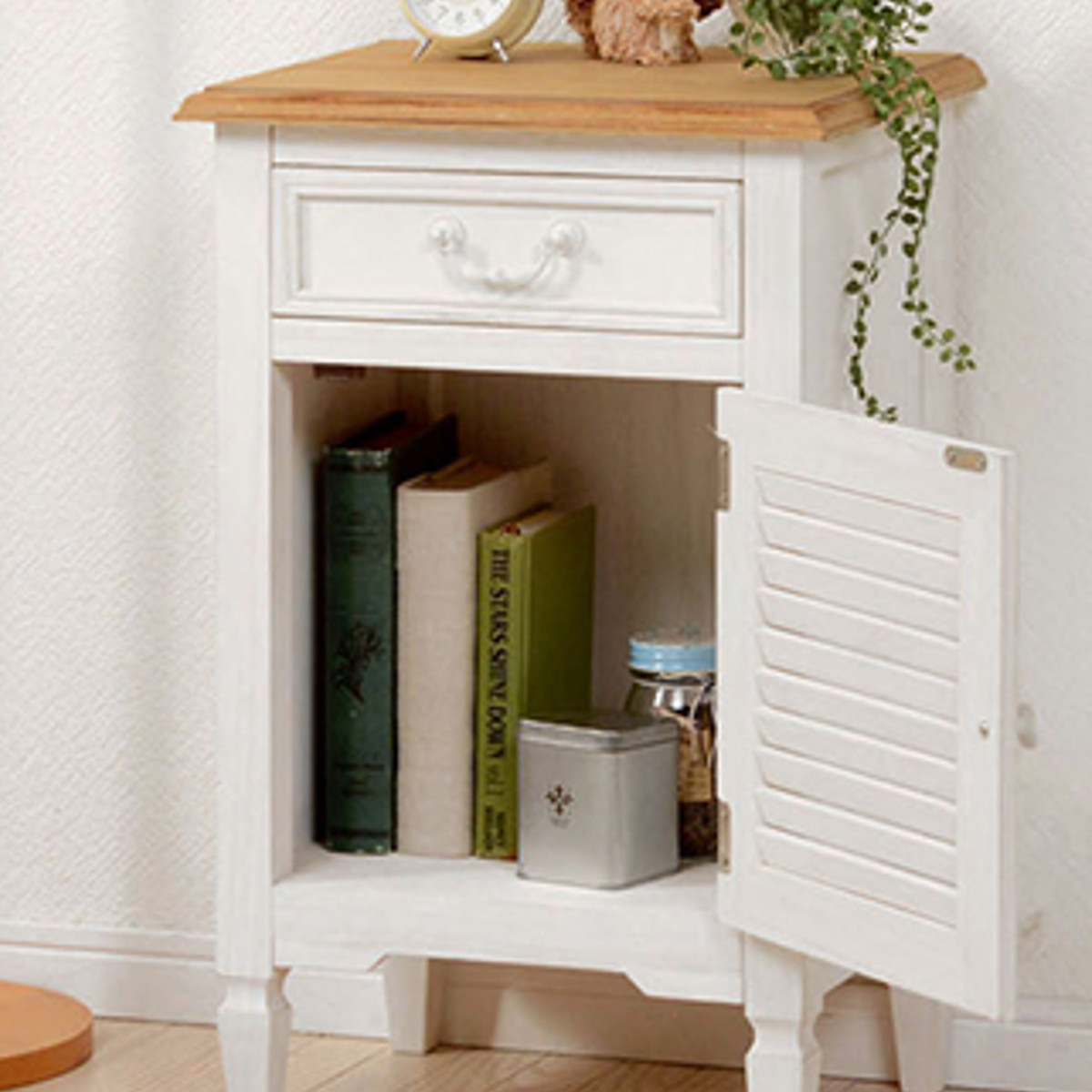 サイドチェスト 幅40cm コンパクト 姫系 木製 アンティーク調