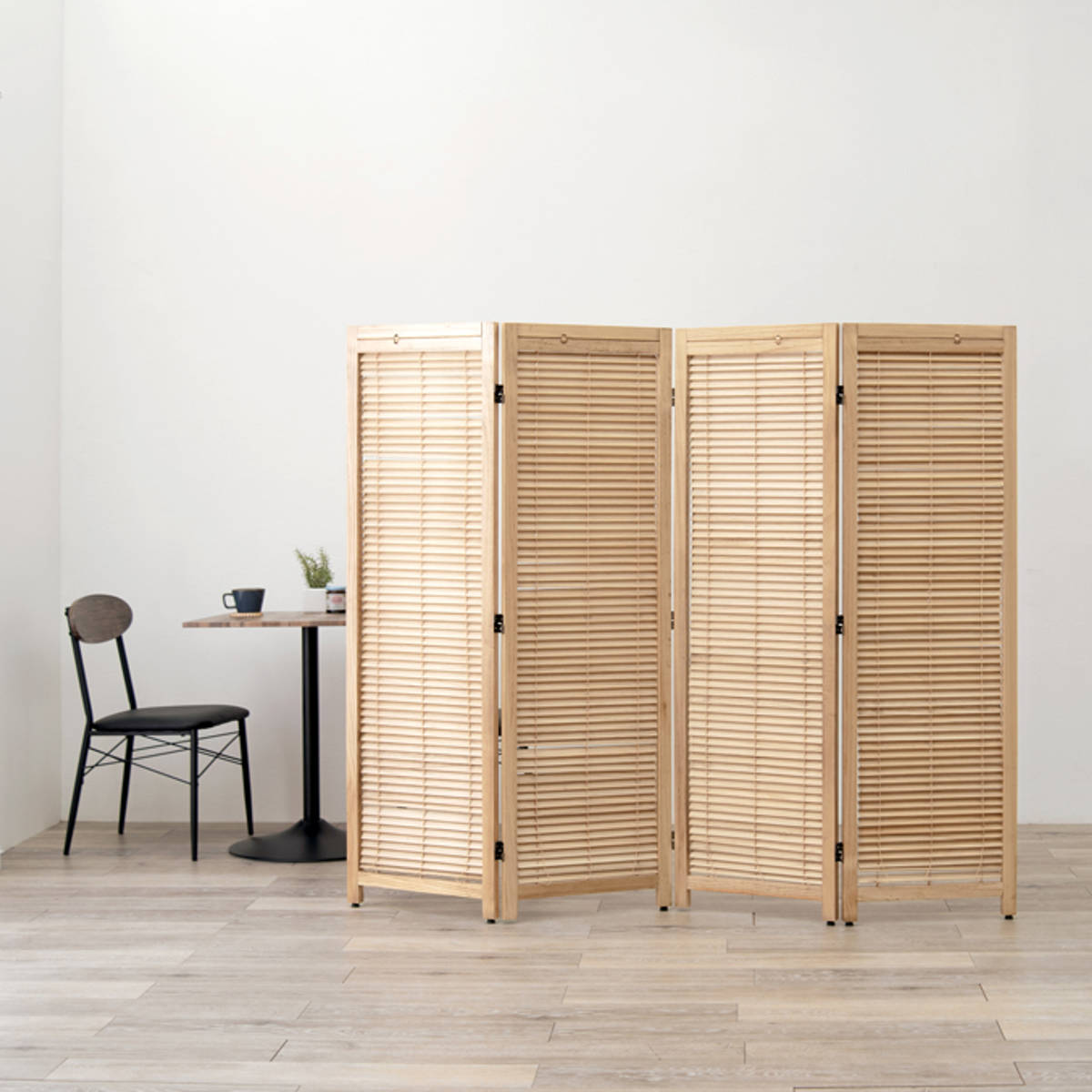 HAGiHARA（萩原） 衝立 スクリーン 4連 ルーバータイプ （ 間仕切り