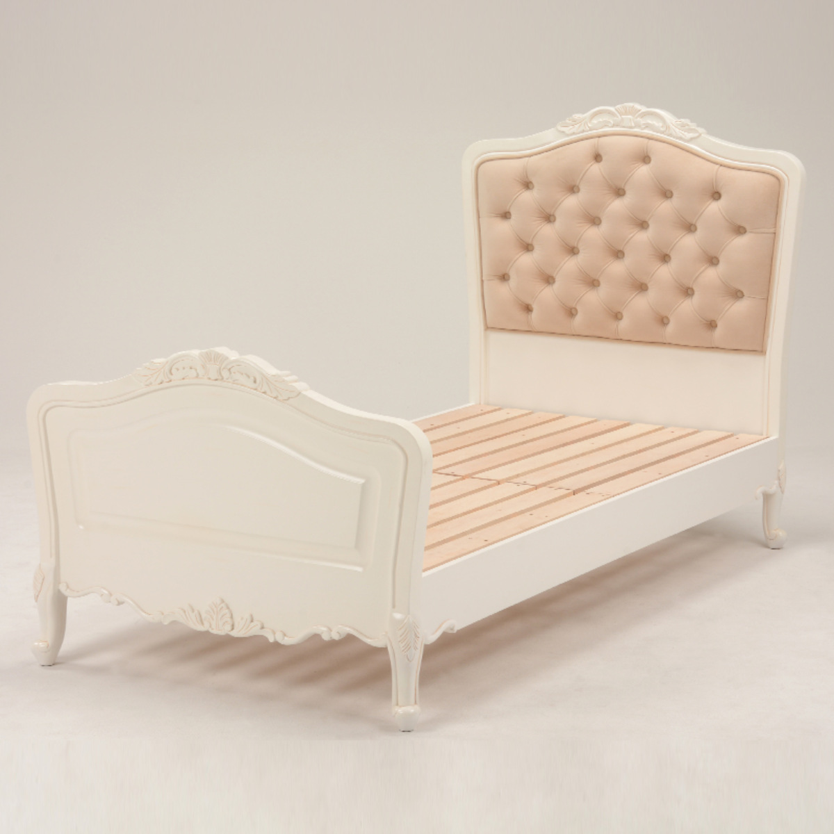 姫系ベッド セミダブル 姫系 猫脚 完成品 ヴィオレッタ （ ベッド