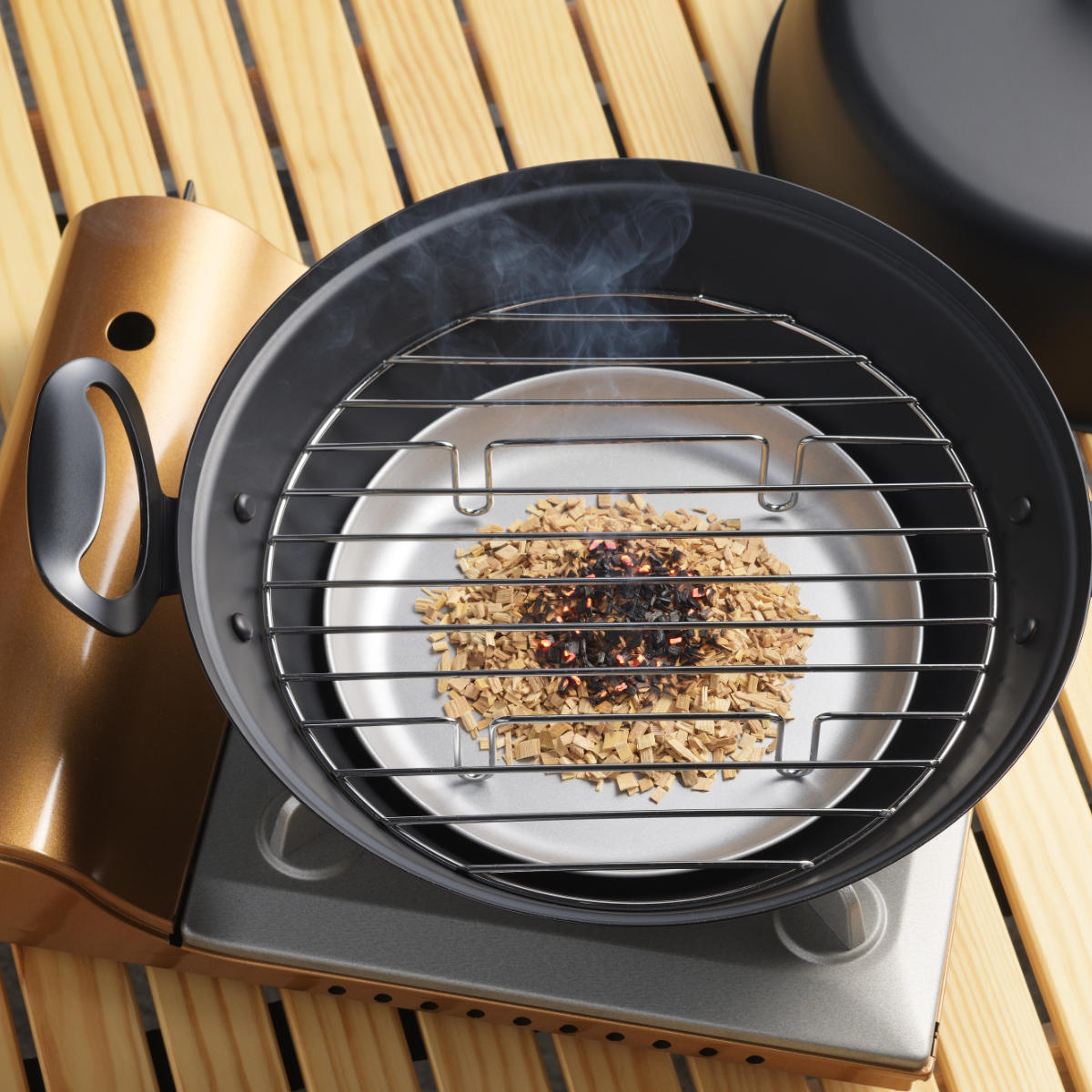 郷技 燻製器 27cm 鉄製 日本製 （ 27センチ スモーカー 燻製機 燻製