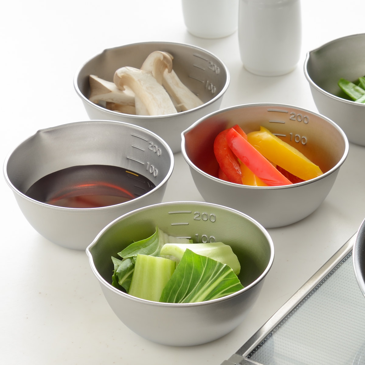 和平フレイズ ボウル 10cm 4点セット ステンレス製 燕三 小分けボウル