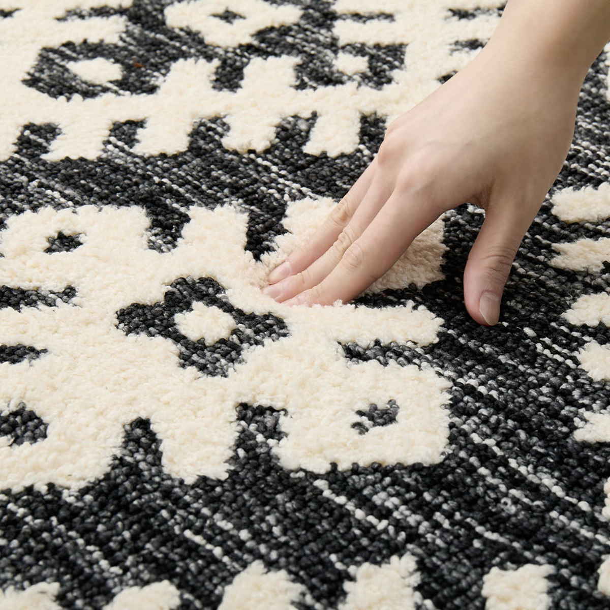 玄関マット 室内 ダッタ シェニールマット 45×75 厚手 （ マット ラグ