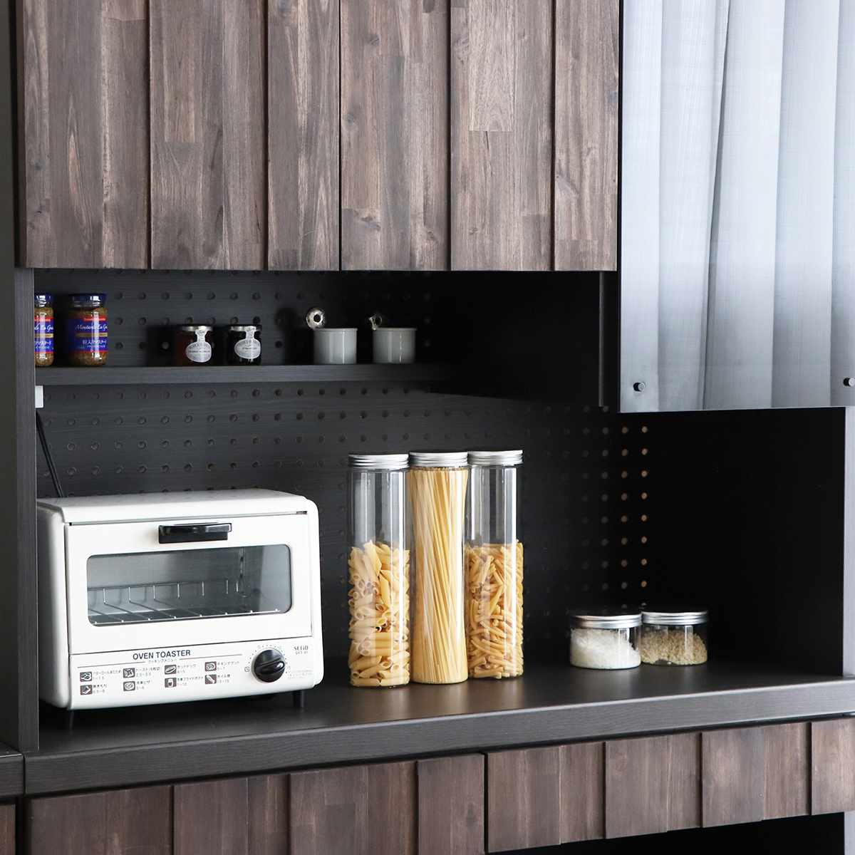 東馬（Tohma） 食器棚 RESE Aタイプ 幅104.7cm 天然木 日本製 アカシア 