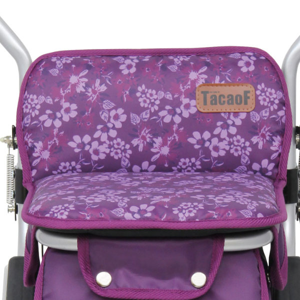 幸和製作所 シルバーカー 花柄 ミドルタイプ アルミ製 （ カート 歩行