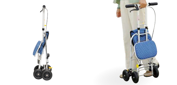 極美品 幸和製作所 プチカII コンパクト シルバーカー SLC08 歩行器 幸和製作所 シルバーカー コンパクトタイプ プチカ2 座れる （ カート