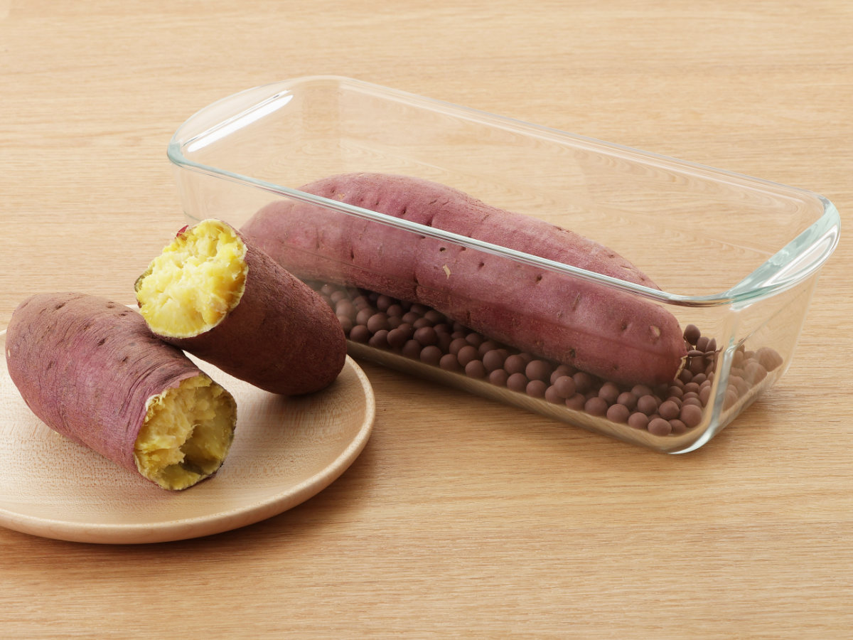 イシガキ 焼きいもポット 耐熱ガラス製 デリッシュライフ 発熱