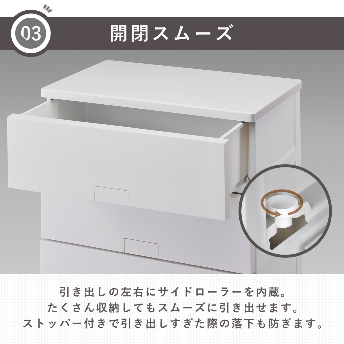 Fits チェスト フィッツチェスト フルフラット 7505 5段 幅75×奥行41