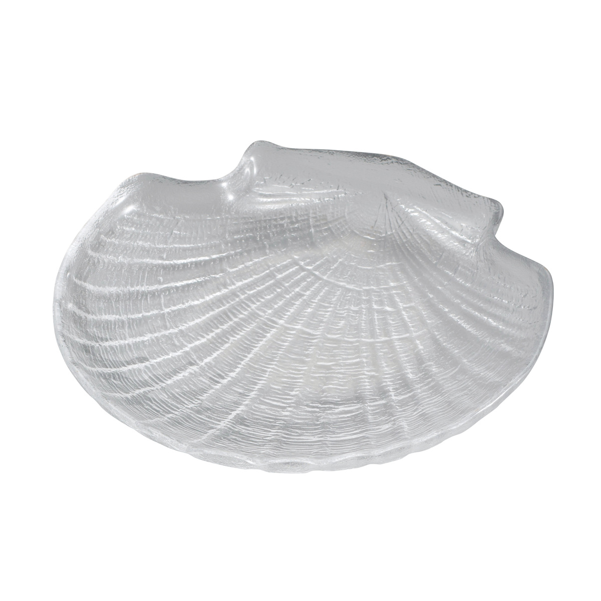 廣田硝子 皿 シェル 中皿 （ ガラス 日本製 お皿 プレート 器 食器