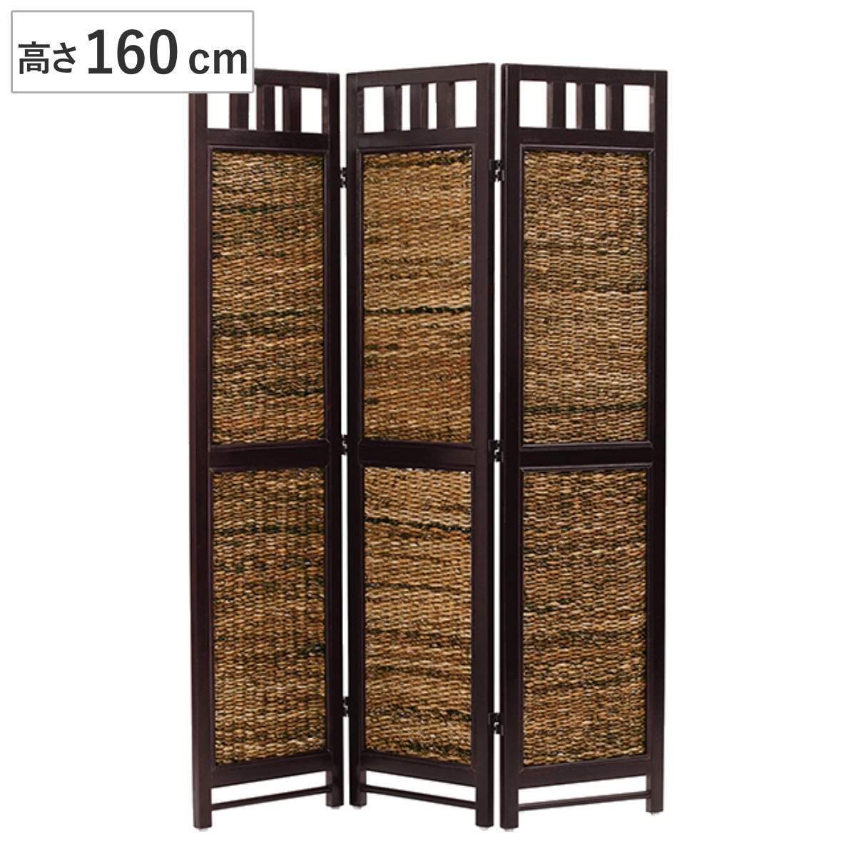 衝立 スクリーン 4連 アジアン家具 Banana Leaf 高さ160cm （ ついたて