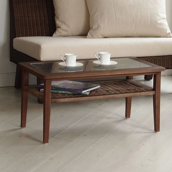 □在庫限り・入荷なし□ガラステーブル ローテーブル アジアン家具