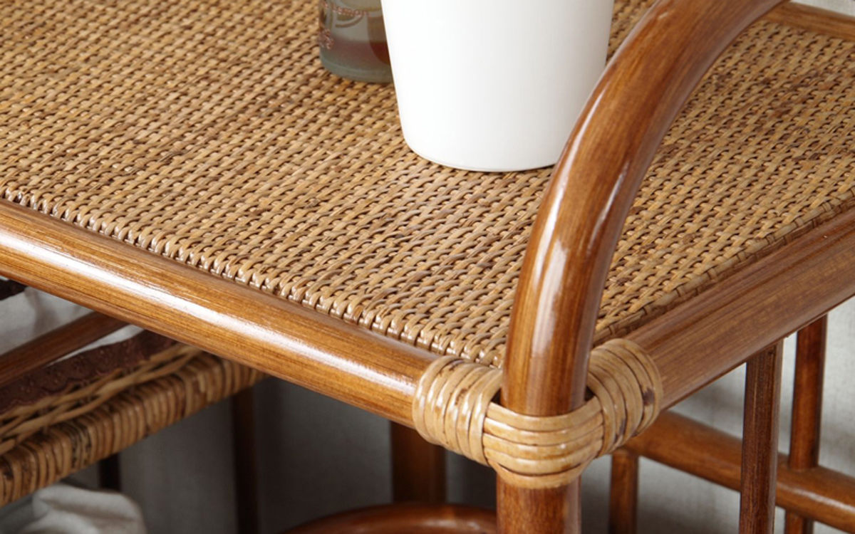 籐 ランドリーチェスト 幅70cm 3段 引出し 3杯キャスター付 ラタン製